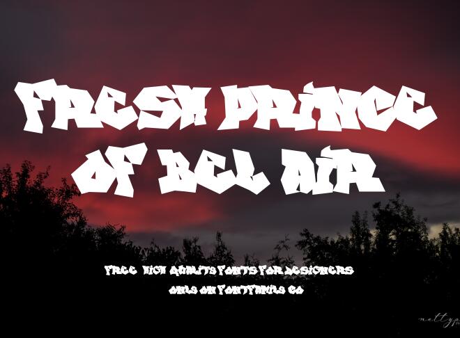 Fresh Prince Of Bel Air Font