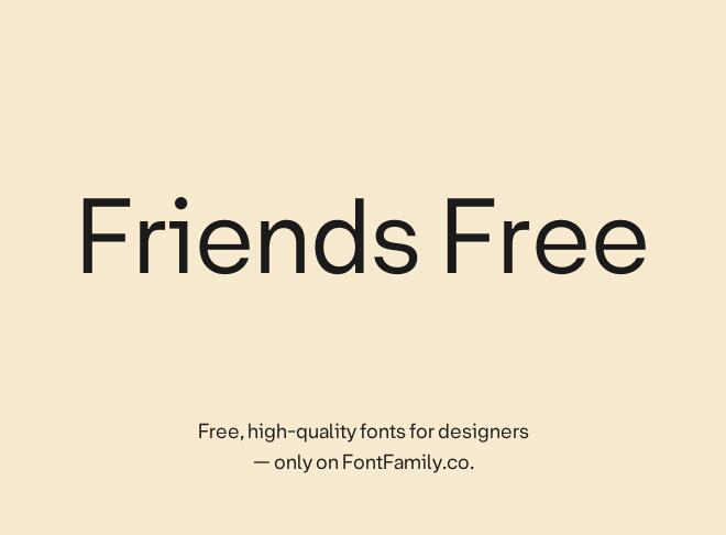 Friends Free Font