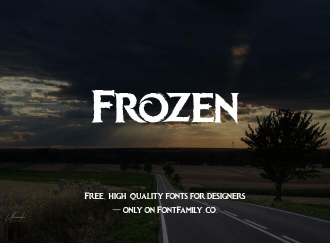 Frozen Font