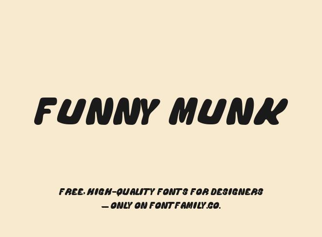 Funny Munk Font