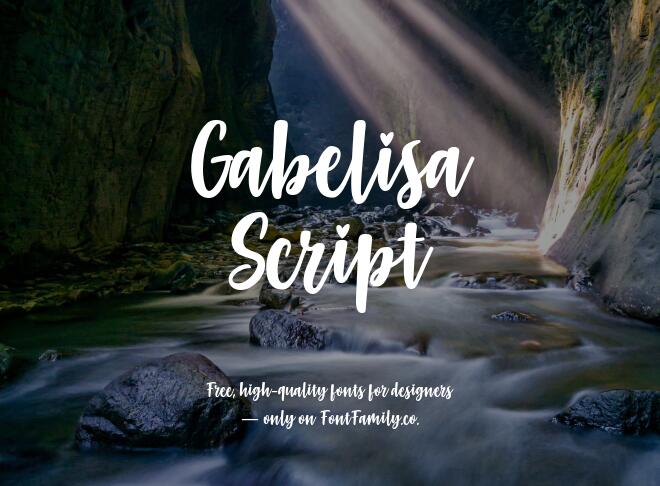 Gabelisa Script Font