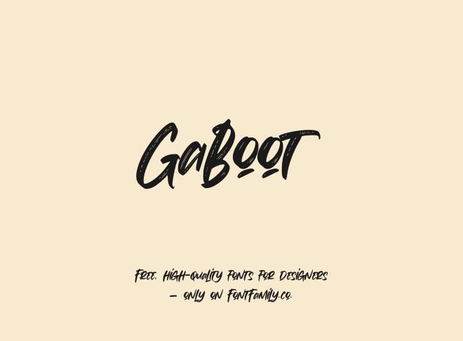 Gaboot Font