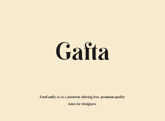 Gafta Font
