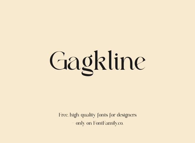 Gagkline Font