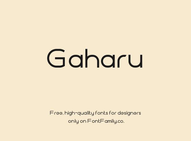 Gaharu Font