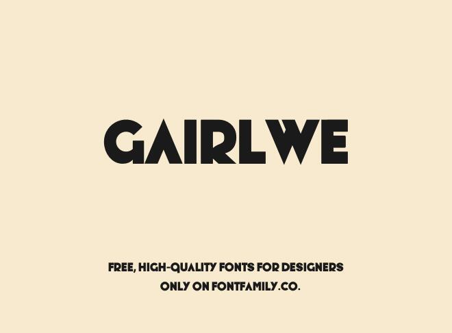 Gairlwe Font