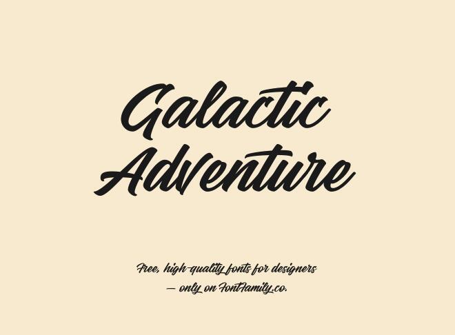 Galactic Adventure Font