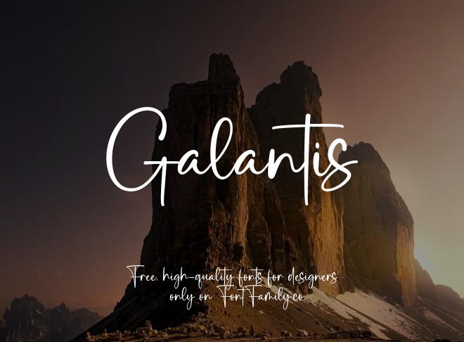 Galantis Font