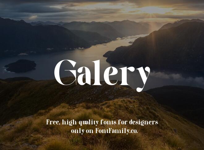 Galery Font