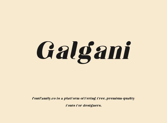Galgani Font