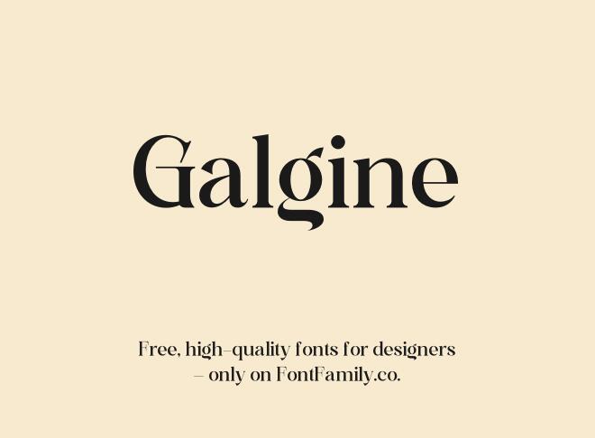 Galgine Font
