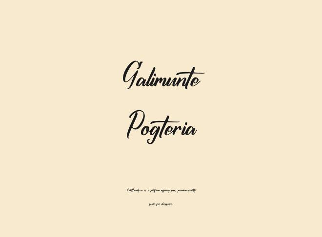 Galimunte Pogteria Font
