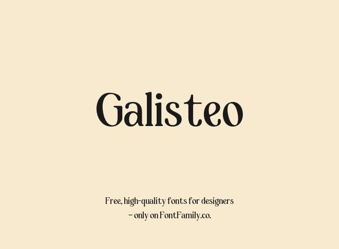 Galisteo Font