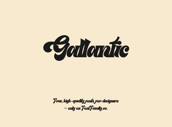 Gallantic Font