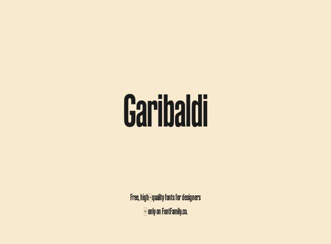 Garibaldi Font