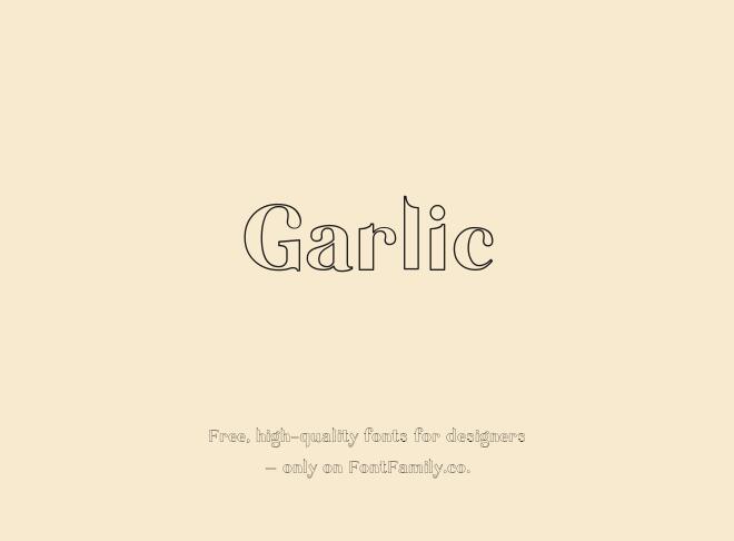 Garlic Font