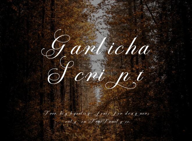 Garlicha Script Font