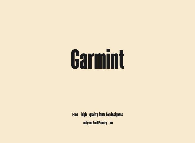 Garmint Font