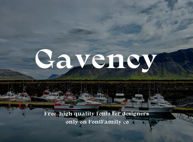 Gavency Font
