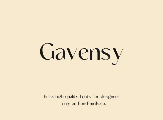 Gavensy Font