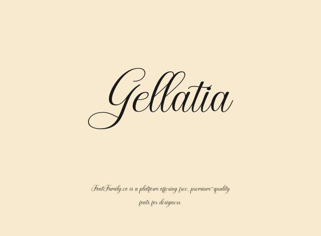 Gellatia Font