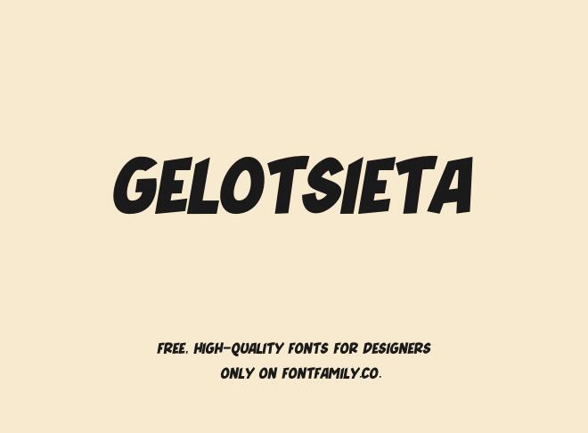 Gelotsieta Font