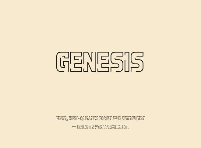 Genesis Font