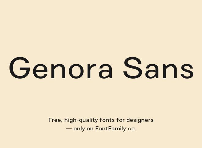 Genora Sans Font