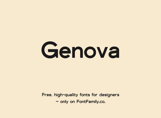 Genova Font
