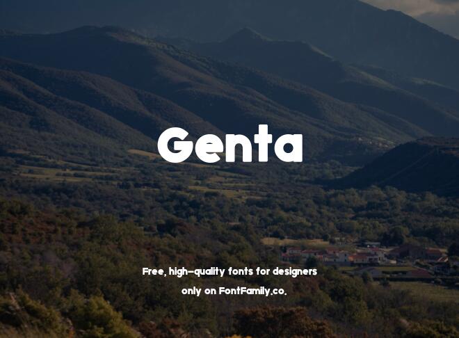 Genta Font