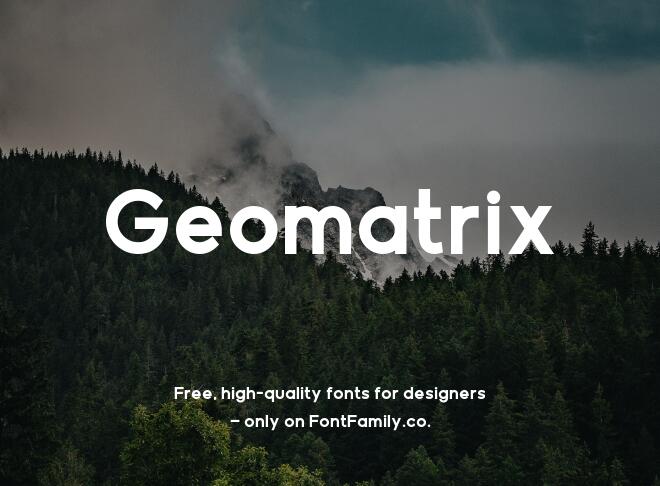 Geomatrix Font