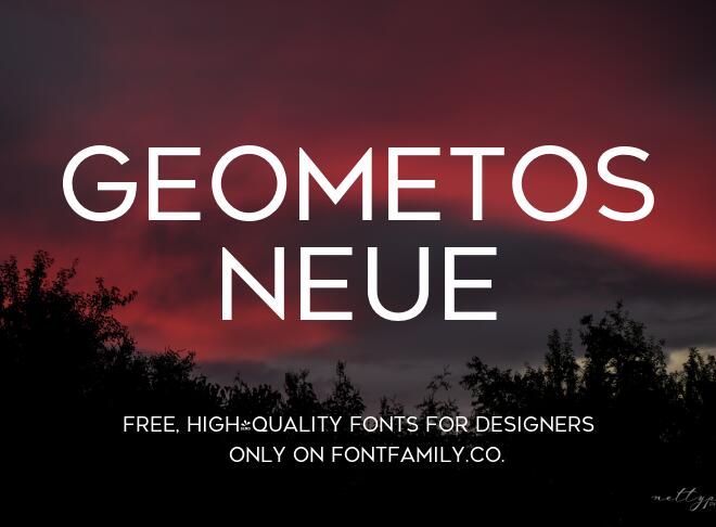 Geometos Neue Font