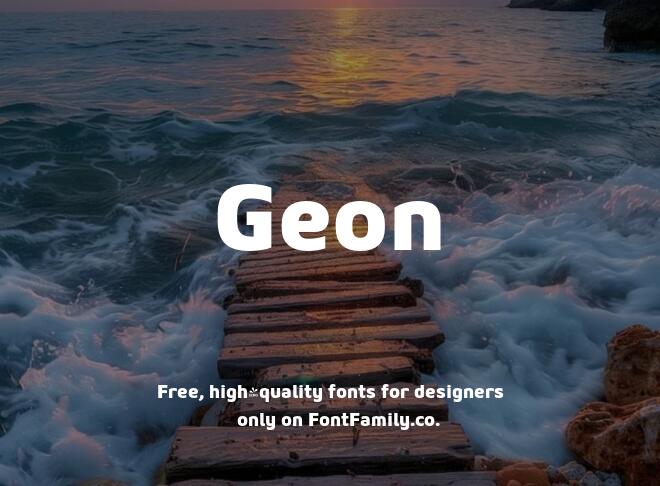 Geon Font