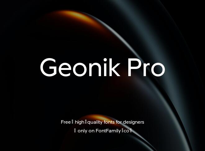Geonik Pro Font
