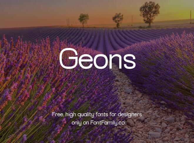 Geons Font