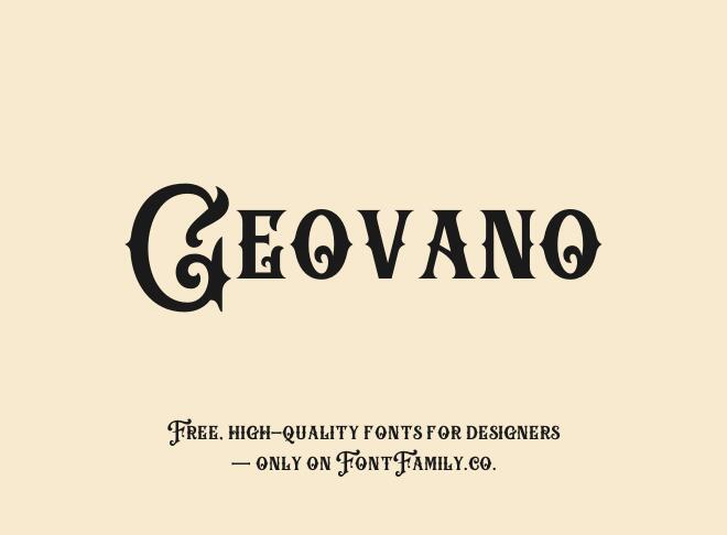 Geovano Font