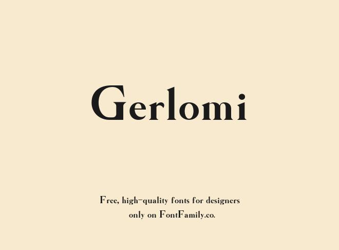 Gerlomi Font
