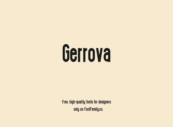 Gerrova Font