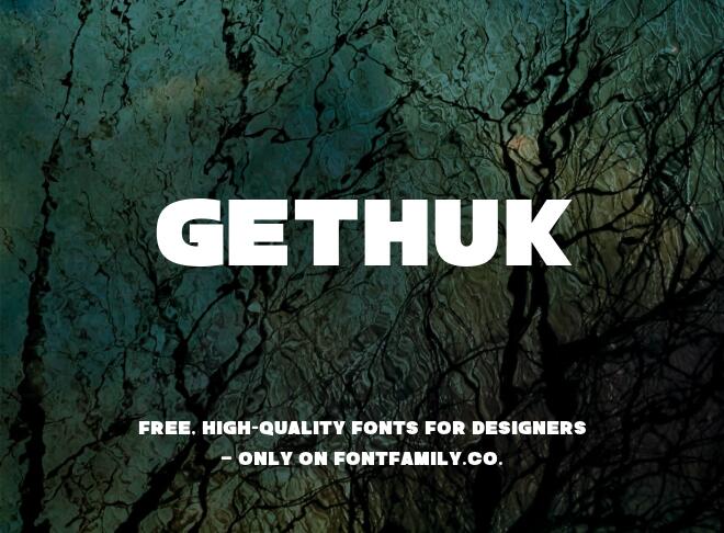 Gethuk Font