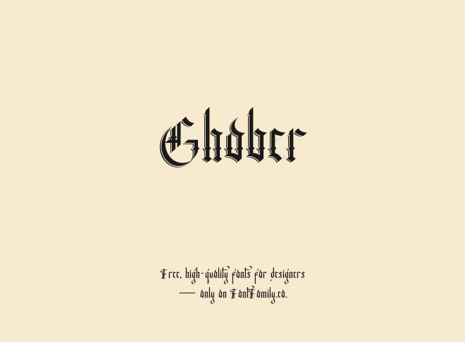 Ghober Font