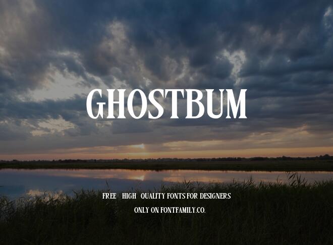 Ghostbum Font