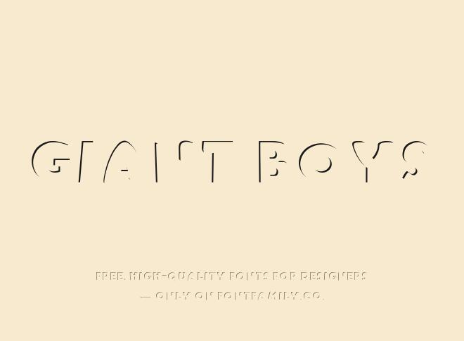 Giant Boys Font