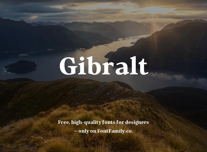 Gibralt Font