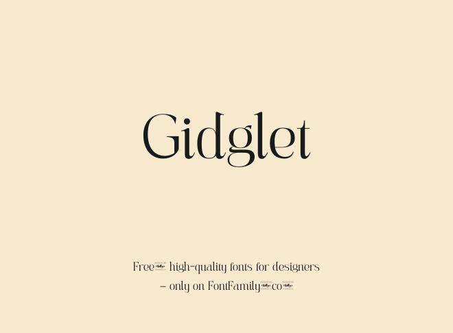 Gidglet Font