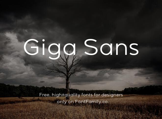 Giga Sans Font