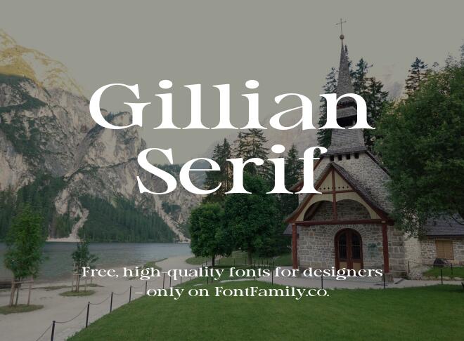 Gillian Serif Font