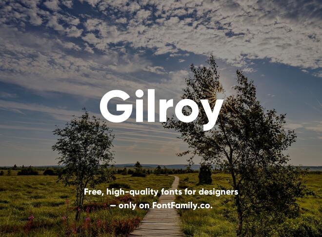 Gilroy Font