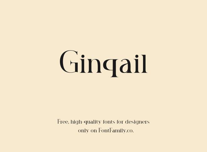 Ginqail Font