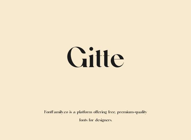 Gitte Font