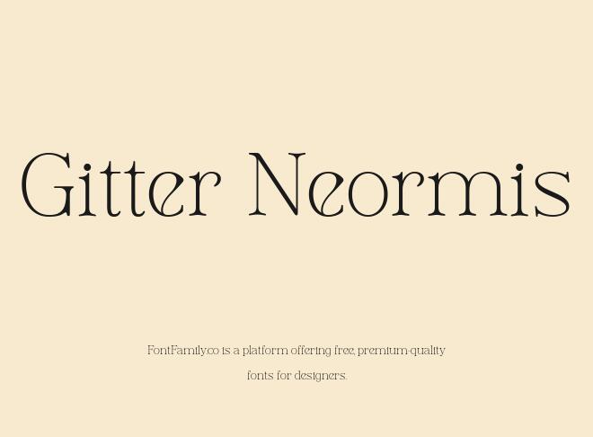 Gitter Neormis Font
